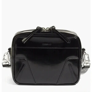 Rag & Bone Patent Leather Black Mini Flight Camera Crossbody Bag